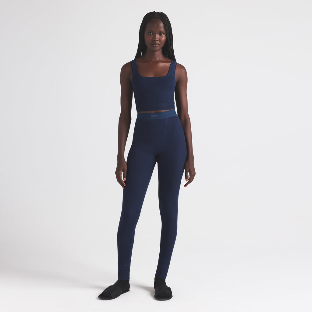 COTTON RIB TANK | NAVY