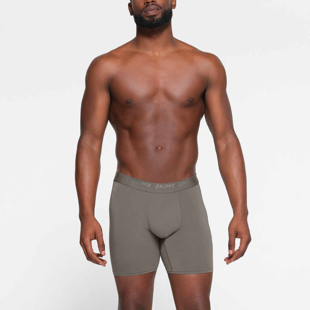 SKIMS STRETCH MENS 5" BOXER BRIEF | GUNMETAL