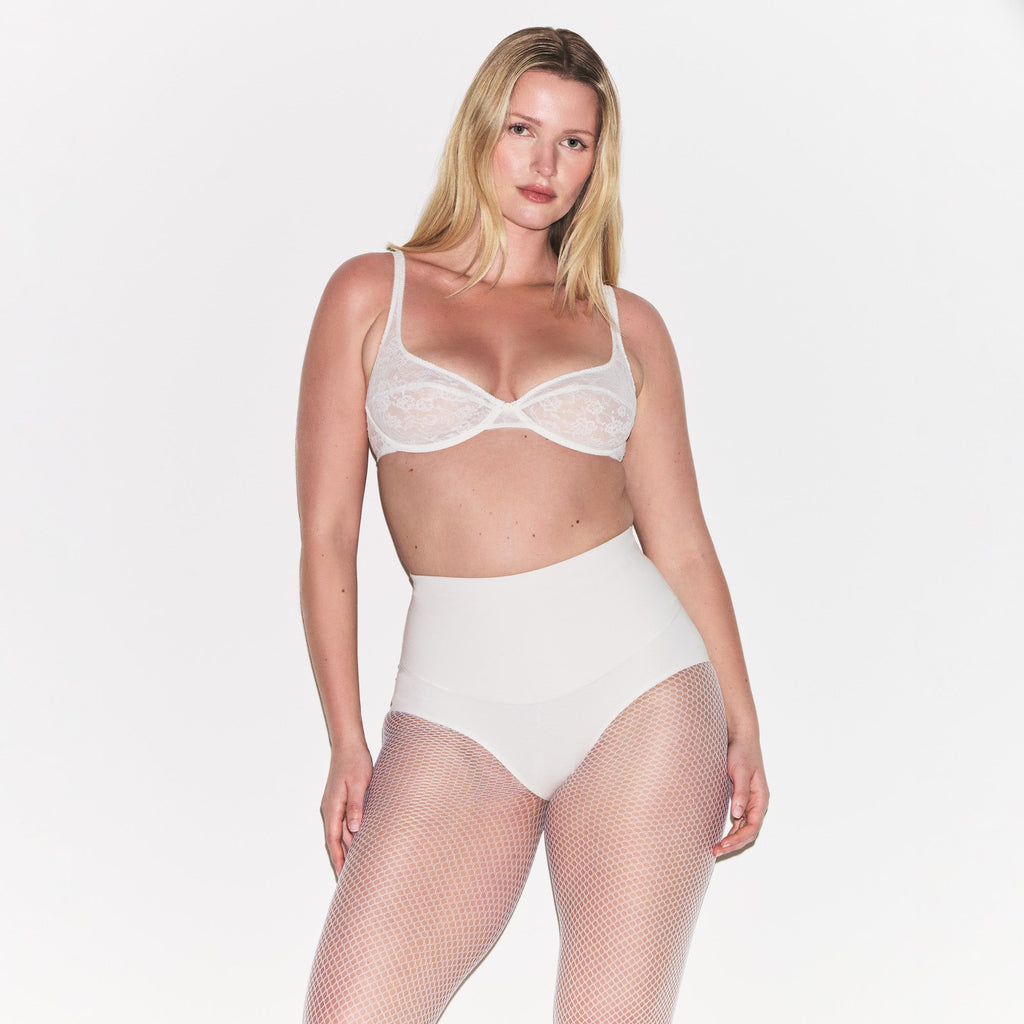 VINTAGE BRAS LACE UNLINED BRA | MARBLE