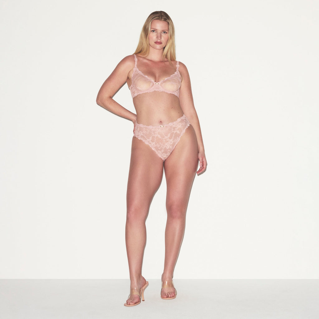 STRETCH LACE UNLINED FULL COVERAGE BRA | MORGANITE