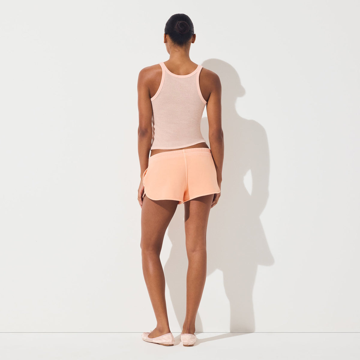 FRENCH TERRY SHORT SHORT | CANTALOUPE
