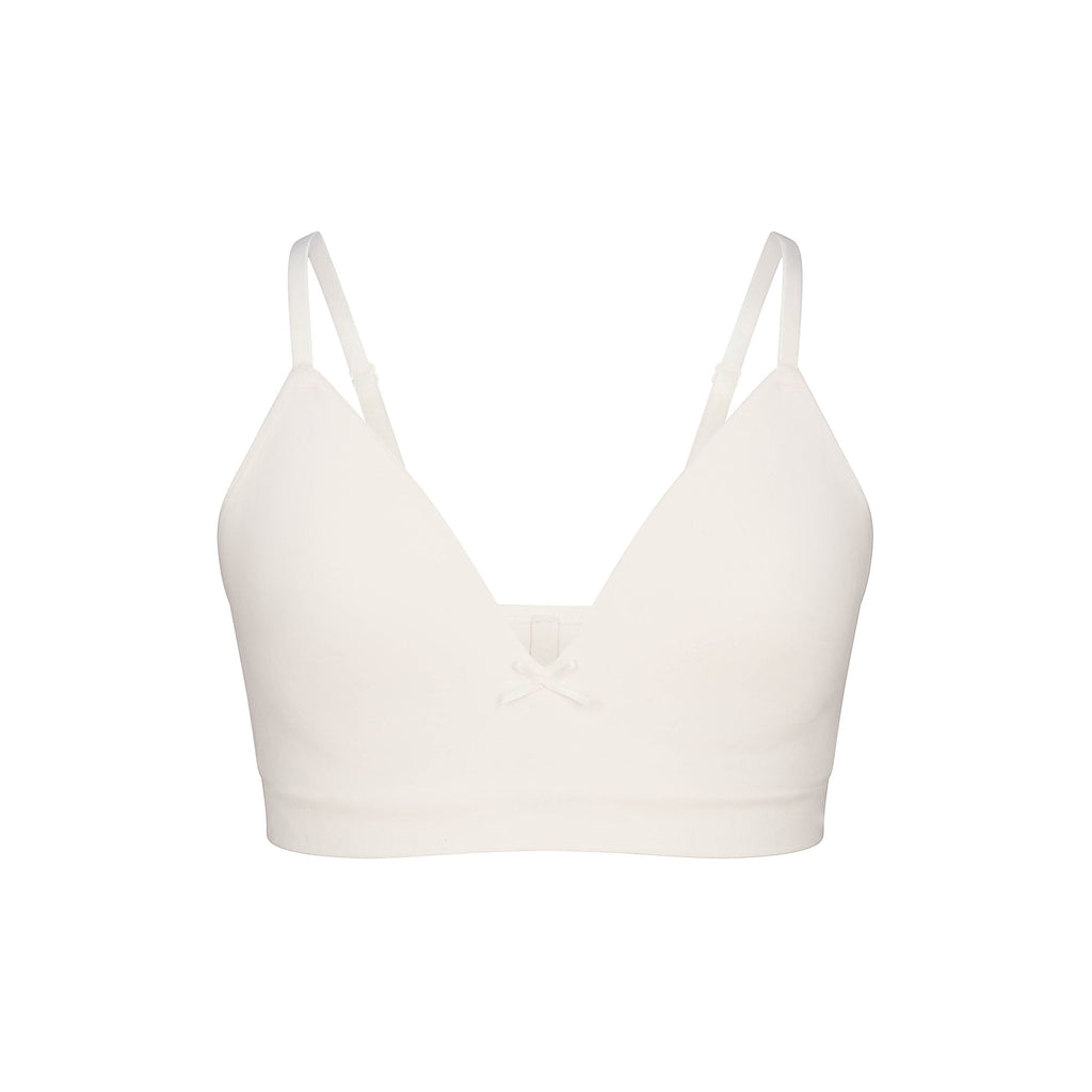 COTTON SEAMLESS JUNIORS TRAINING BRA 2-PACK | MARBLE AND BALLET