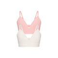 COTTON SEAMLESS JUNIORS TRAINING BRA 2-PACK | MARBLE AND BALLET