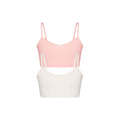 COTTON SEAMLESS JUNIORS BRALETTE 2-PACK | MARBLE AND BALLET
