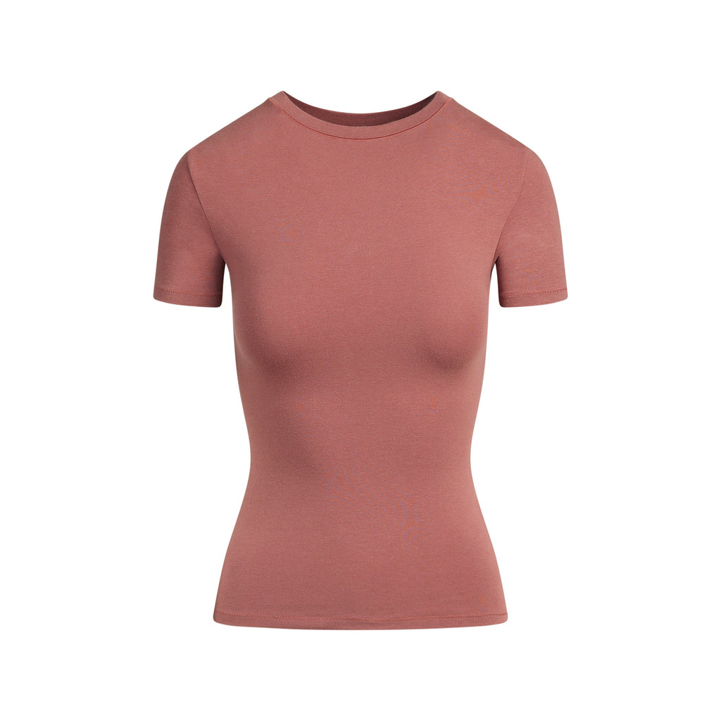 COTTON JERSEY T-SHIRT | REDWOOD