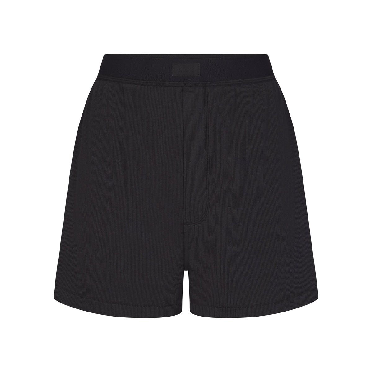 COTTON RIB LOOSE BOXER | SOOT