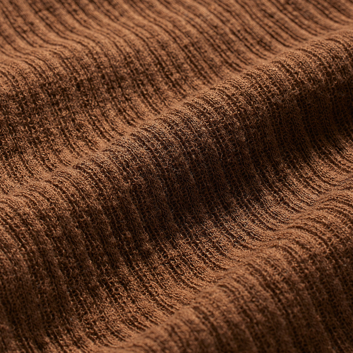SHEER KNIT MOCK NECK TUNIC | BISON