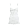 LOGO POINTELLE MINI DRESS | PACIFIC FLORAL PRINT