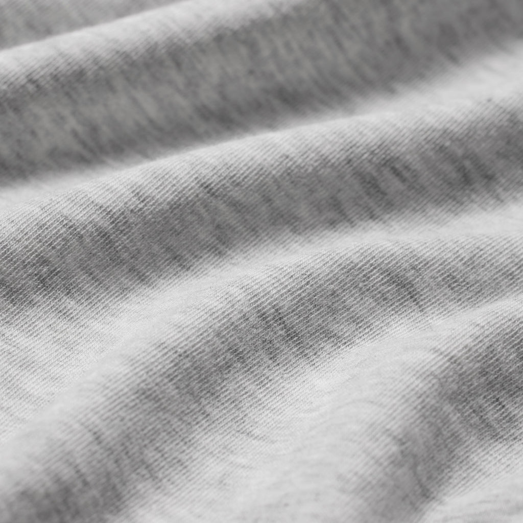 COTTON JERSEY FOLDOVER CAPRI | LIGHT HEATHER GREY