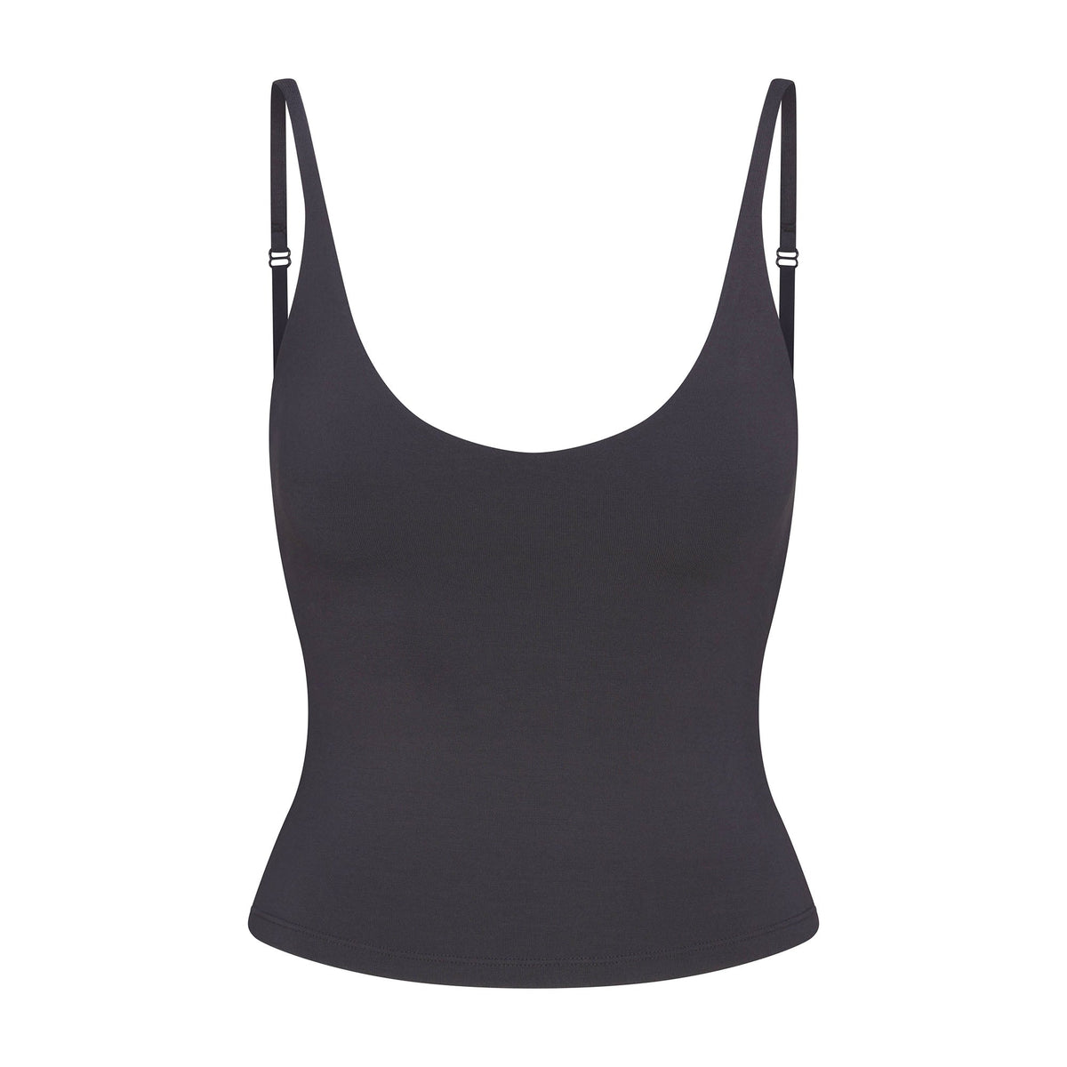 SMOOTH LAYERS SCOOP NECK CAMI | GRAPHITE