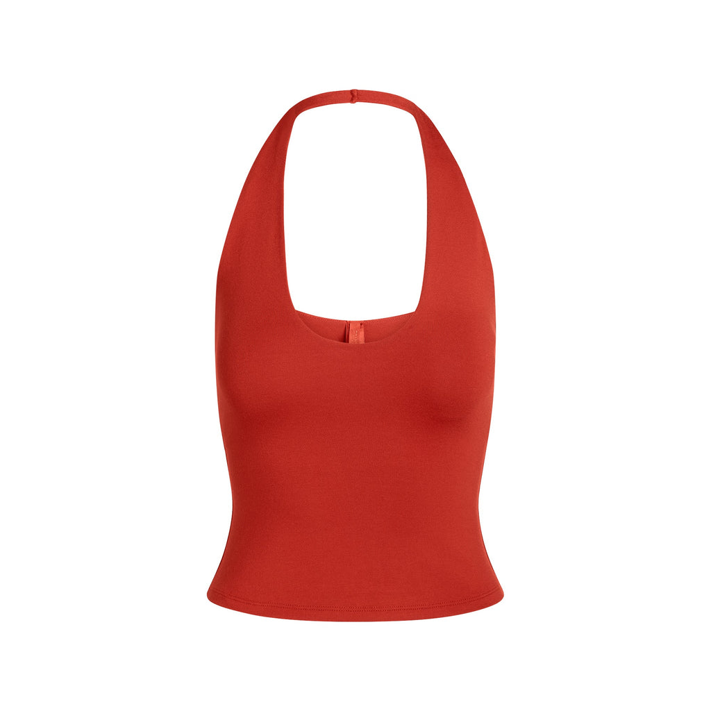 SMOOTH LAYERS HALTER TOP | TERRA