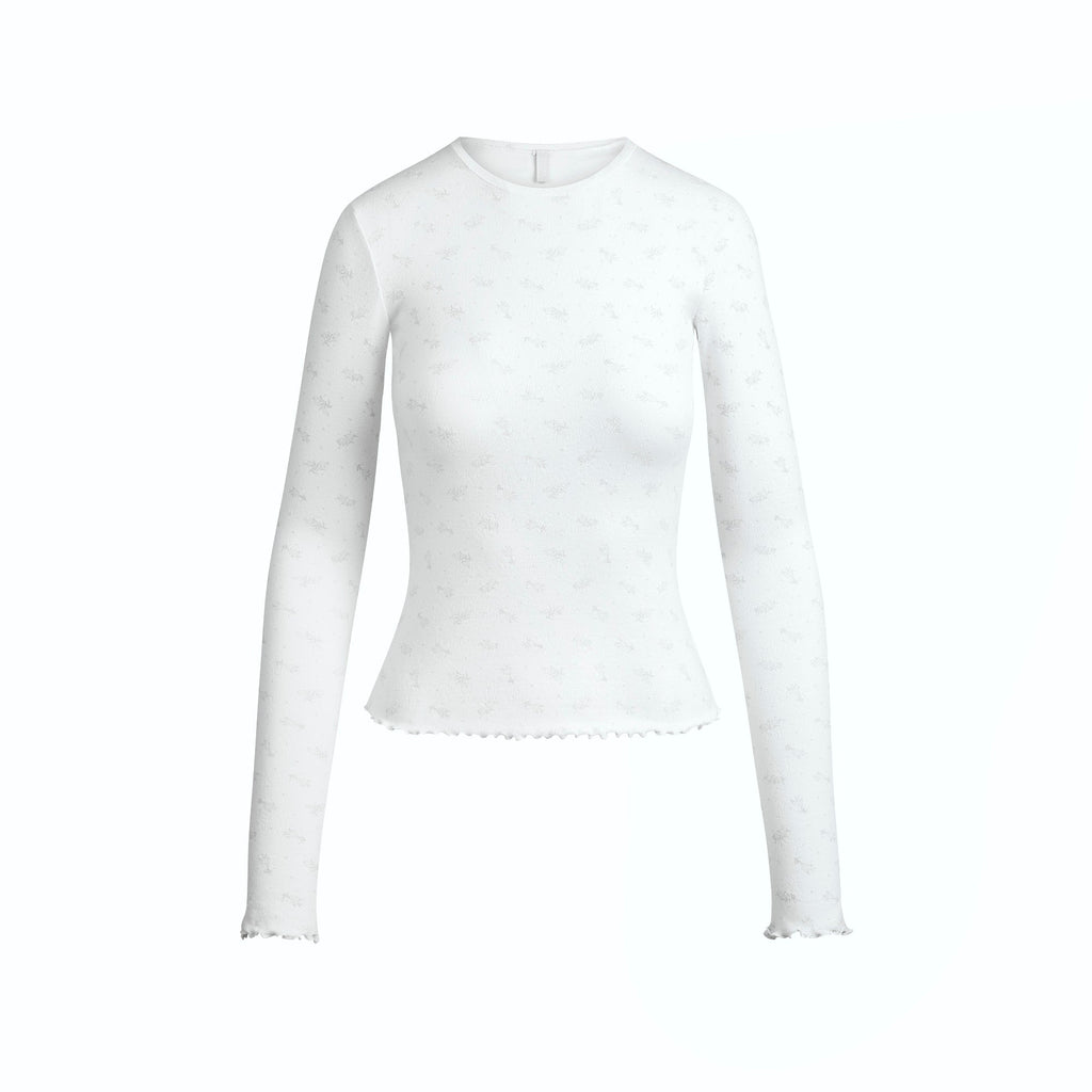 LOGO POINTELLE LONG SLEEVE SET | PACIFIC FLORAL PRINT