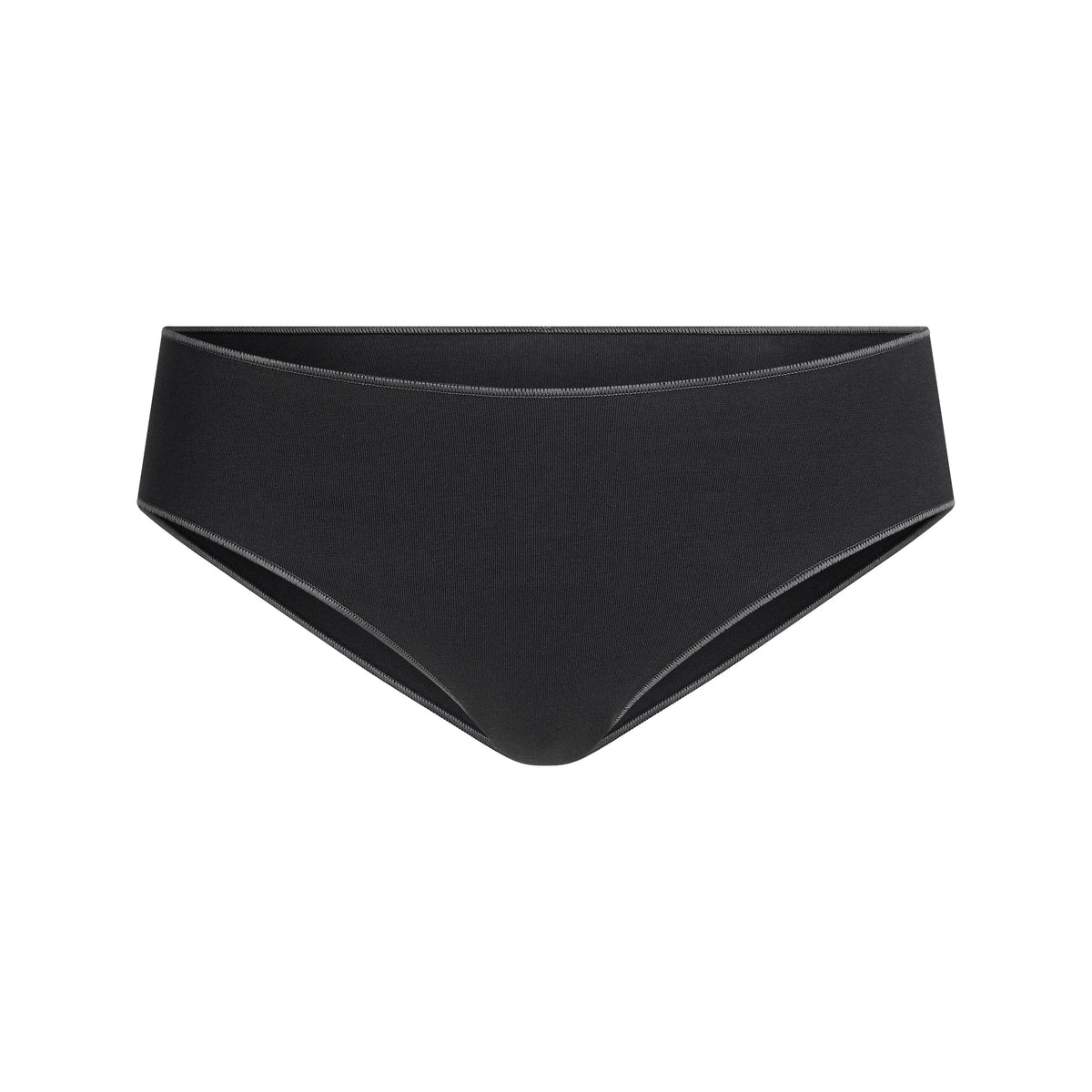LIGHTWEIGHT COTTON HIPSTER | SOOT TONAL