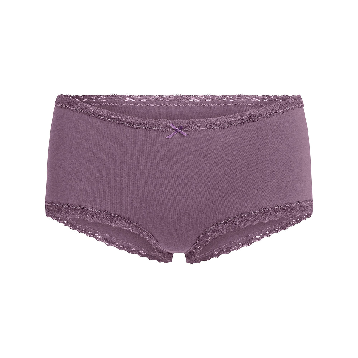 LIGHTWEIGHT COTTON LACE BOY SHORT | FIG TONAL
