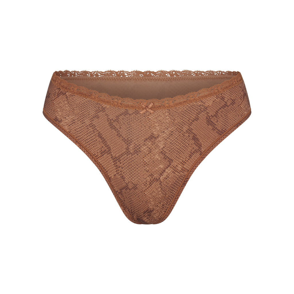 FITS EVERYBODY LACE DIPPED THONG 4-PACK | JASPER SNAKE MULTI