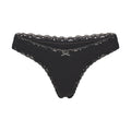 LIGHTWEIGHT COTTON LACE THONG | SOOT