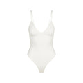 COTTON SHAPEWEAR THONG BODYSUIT | MARBLE