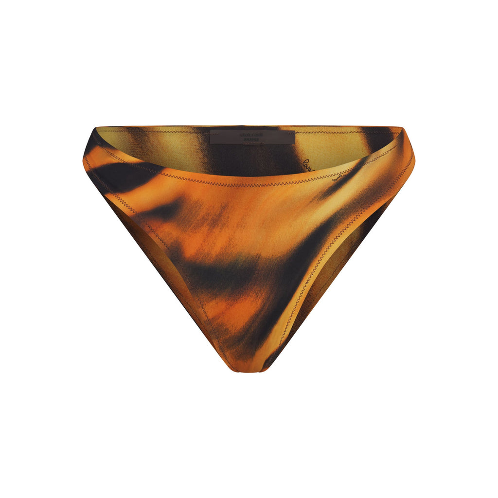 ROBERTO CAVALLI X SKIMS DIPPED BIKINI BOTTOM | TIGER FACE PRINT