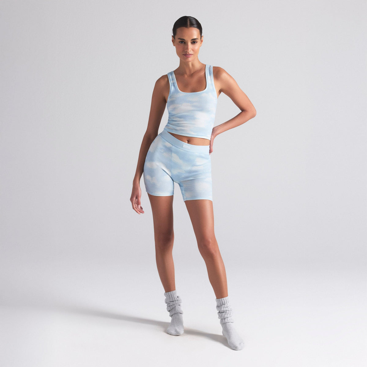 COTTON RIB TANK 3-PACK | BLUE QUARTZ CLOUD MULTI