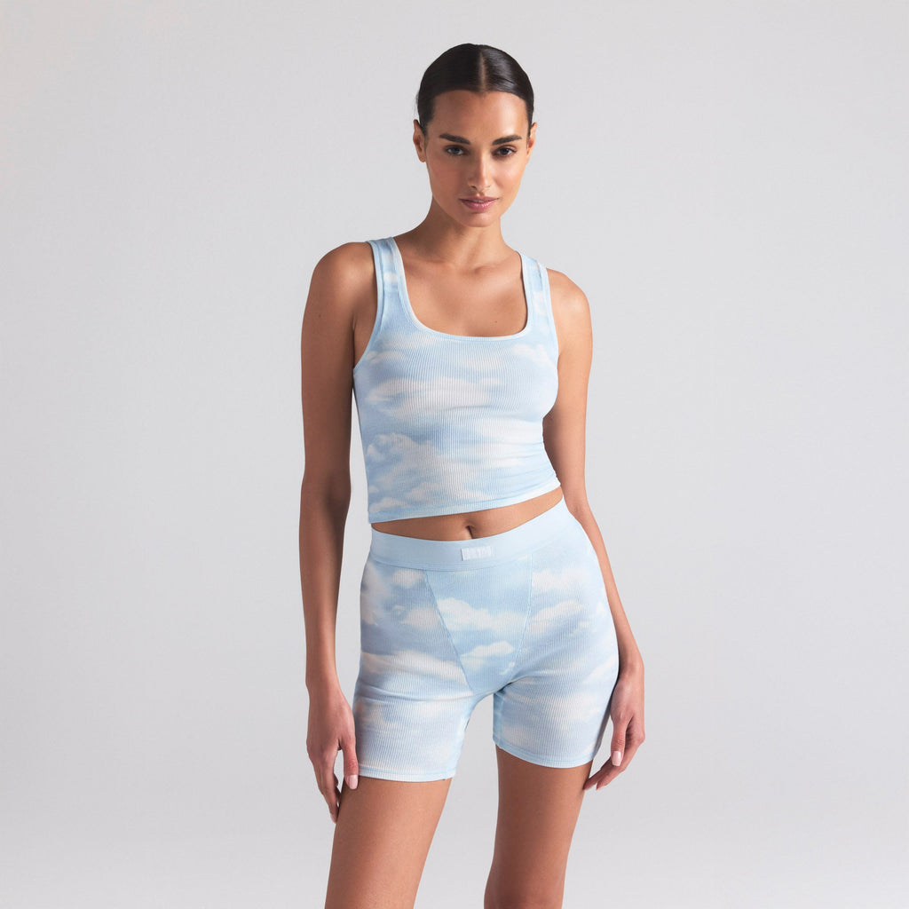 COTTON RIB TANK 3-PACK | BLUE QUARTZ CLOUD MULTI